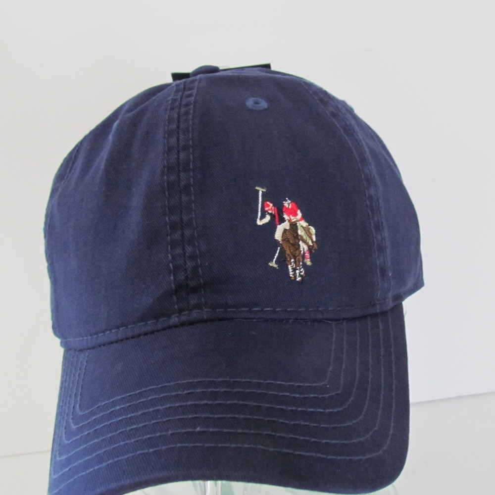 US POLO ASSN. Women's Navy Adjustable Baseball Hat Colorful Logo - NWT